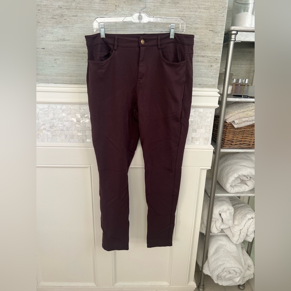 Large Michael kors MK stretchy knit pants brown